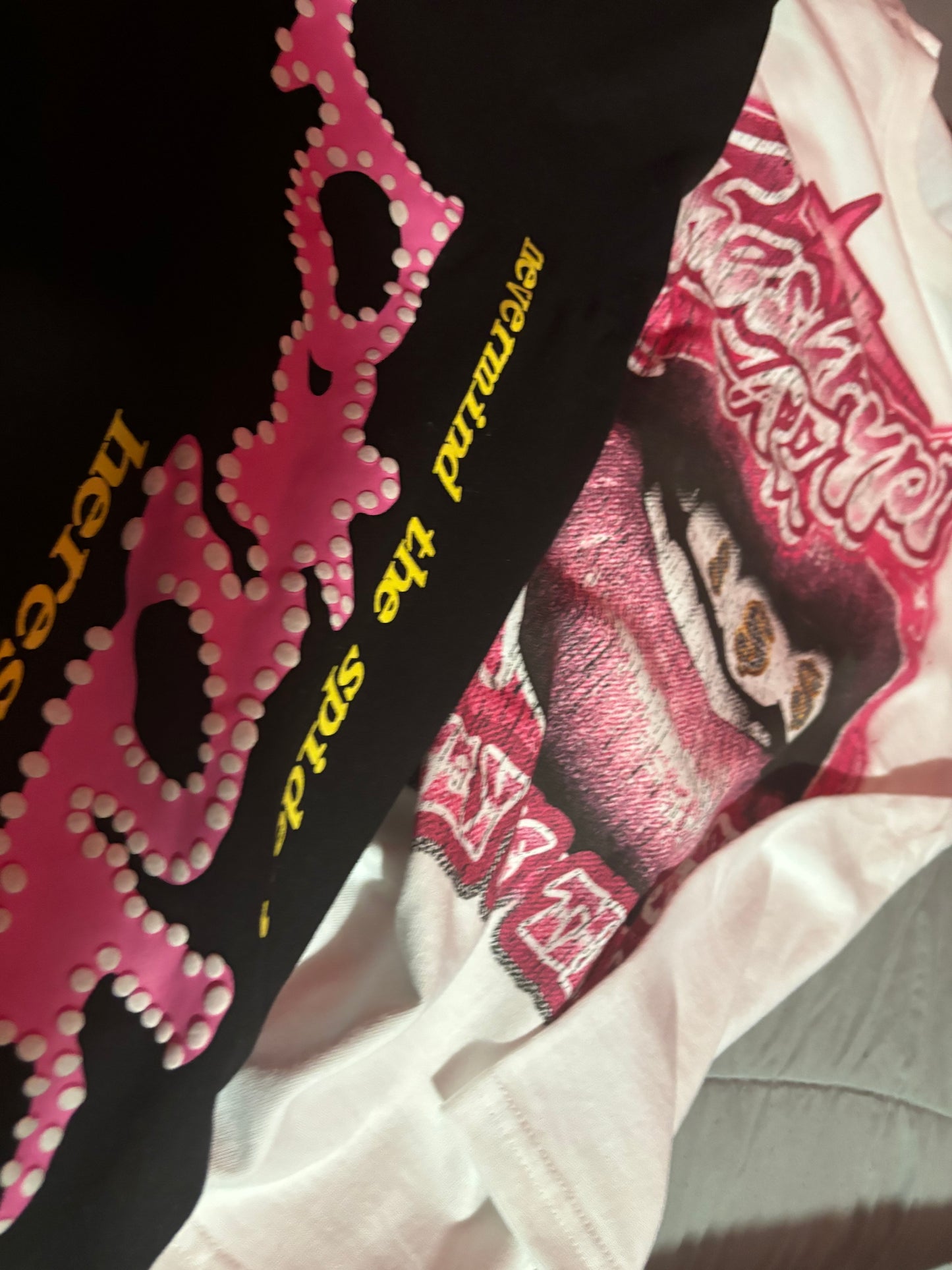 Money is the motive white pink