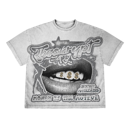 Money is the motive white grey