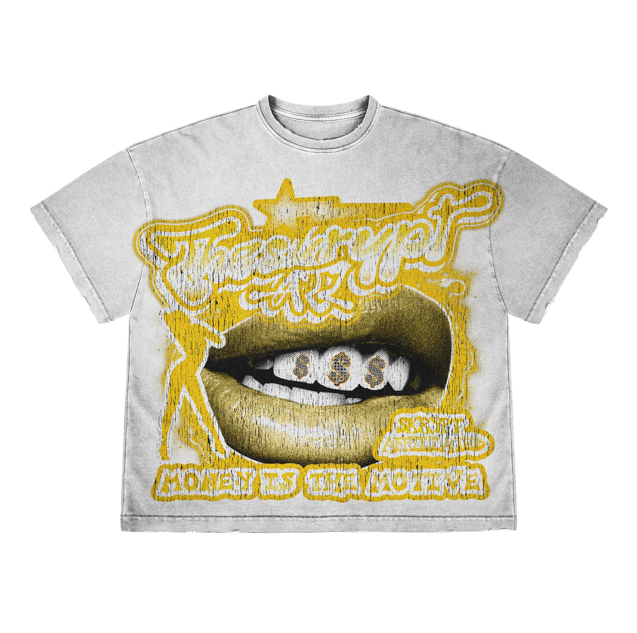 Money is the motive white yellow