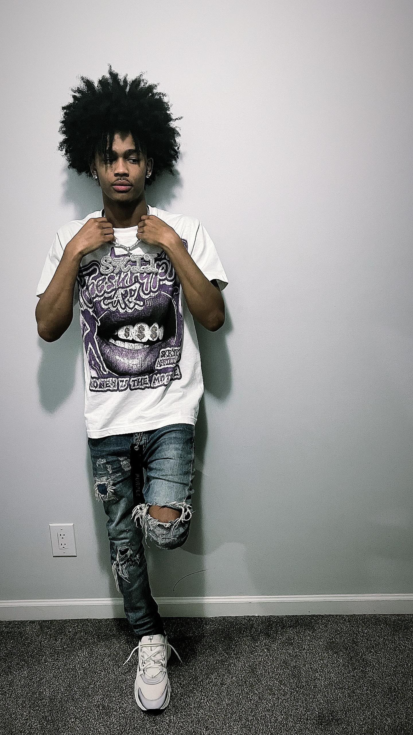 Money is the motive white purple