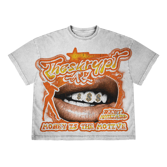 Money is the motive white orange